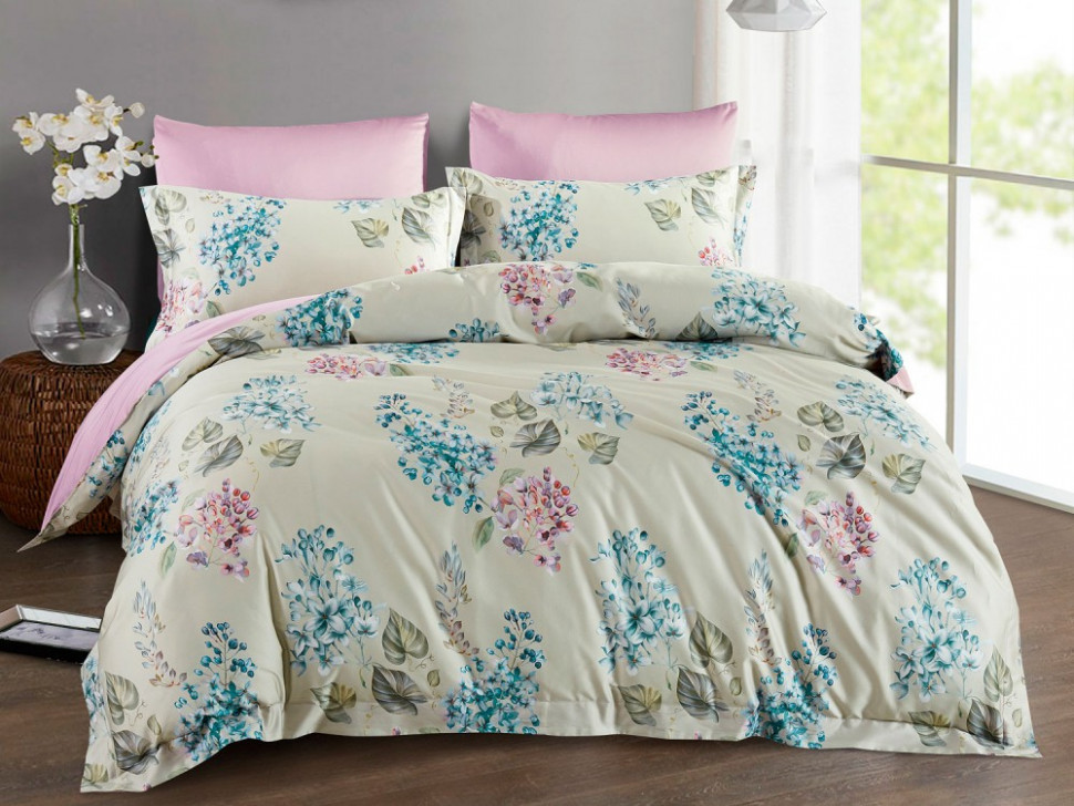 ASABELLA Комплект постельного белья из египетского хлопка Premium 1381-6 50х70 (2шт) и 70х70 (2шт) евро