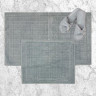 KARVEN Набор ковриков для ванной из хлопка KV424 EKOSE серый 50х60 (1шт), 60х100 (1шт)