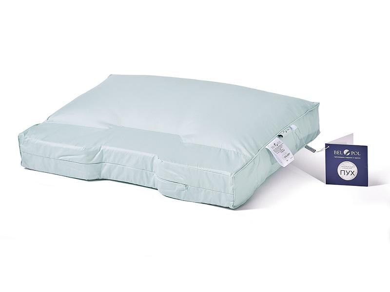 BELPOL Подушка из серого гусиного пуха со вставкой Memory Foam GALAXY RIVER 50х70х8 упругая