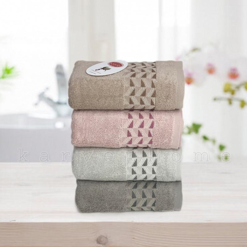 KARVEN Набор махровых полотенец из хлопка COTTON PENYE HS1005 DALYAN 70х140 (4шт)