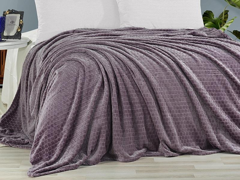 KARVEN Плед из полиэстера SUPER SOFT P942 MELINDA лиловый 200х220