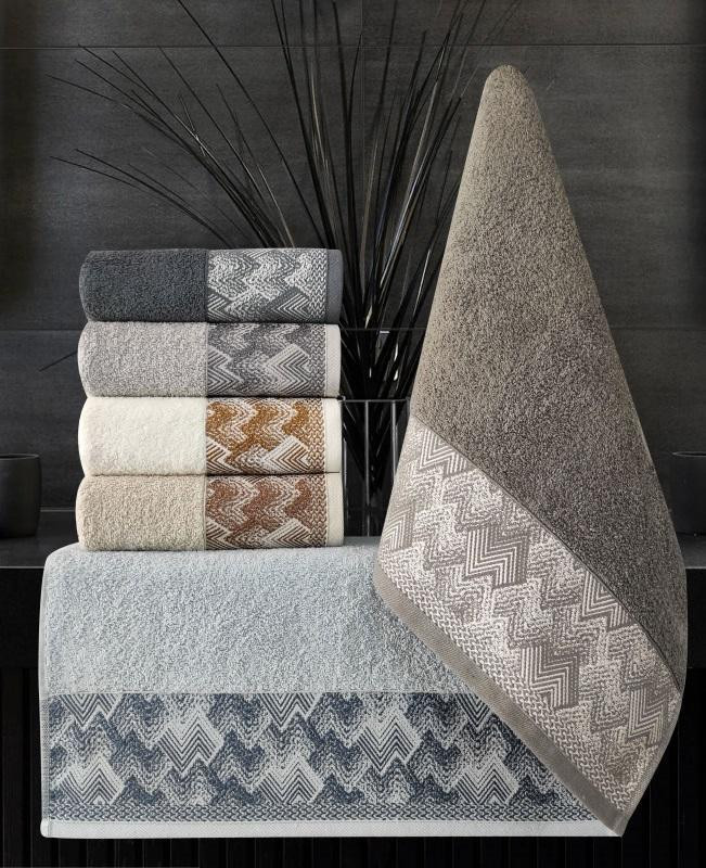 KARVEN Набор махровых полотенец из хлопка VIP COTTON H3237 BESTA 50х90 (6шт)