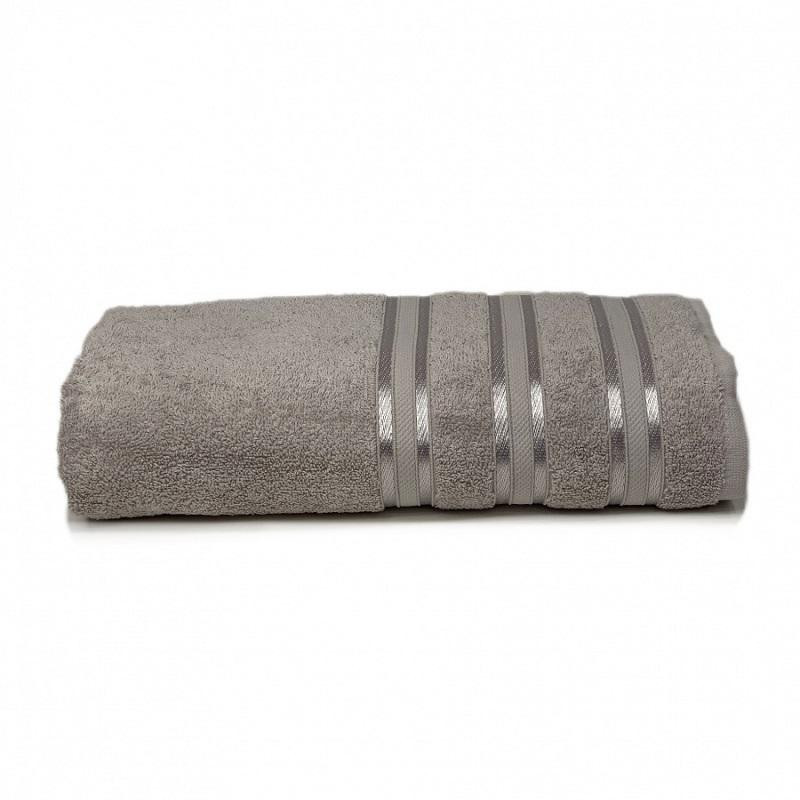 KARVEN Полотенце махровое из хлопка H5153 MIKRO DELUX gri-ser-bej 50х90