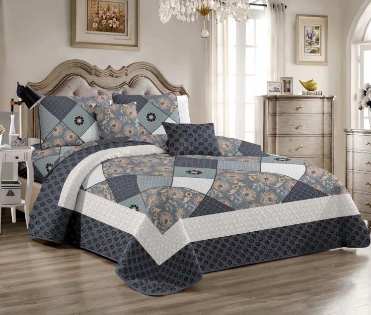 TANGO Покрывало с наволочками из полиэстера PATCHWORK PW-41 230х250