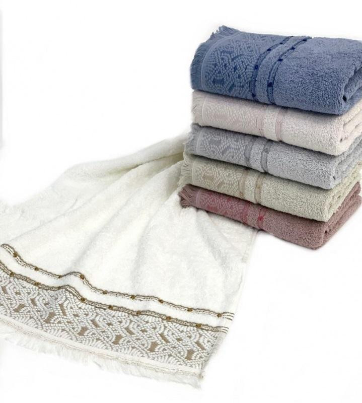 KARVEN Набор махровых полотенец из хлопка VIP COTTON HS3225 MAKROME 50х90 (6шт)