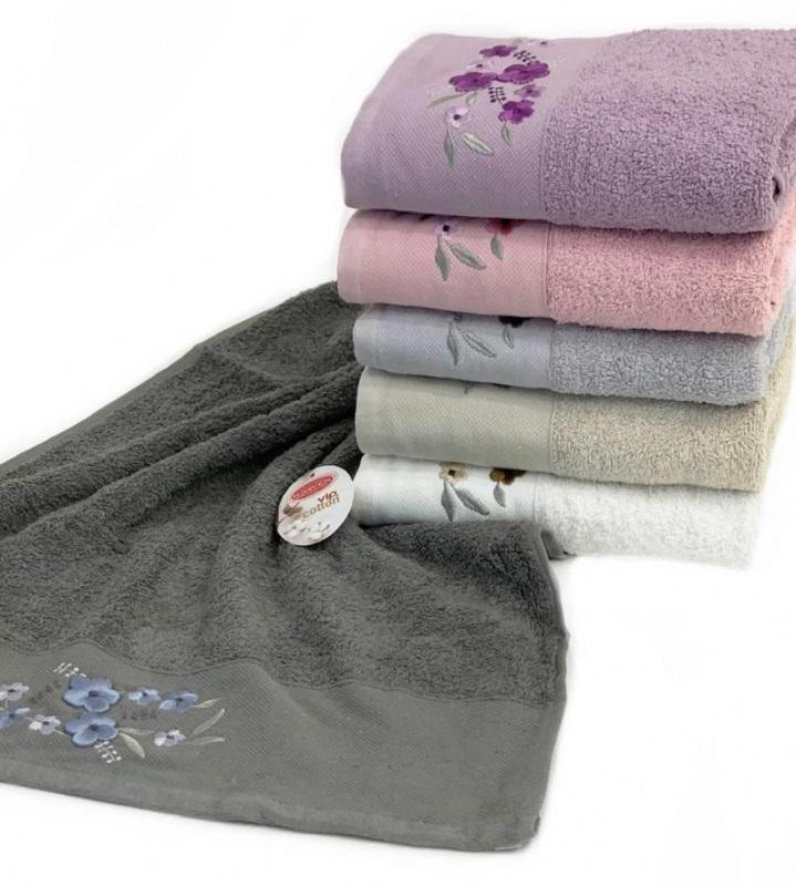 KARVEN Набор махровых полотенец из хлопка VIP COTTON HS3300 DAISY 50х90 (6шт)