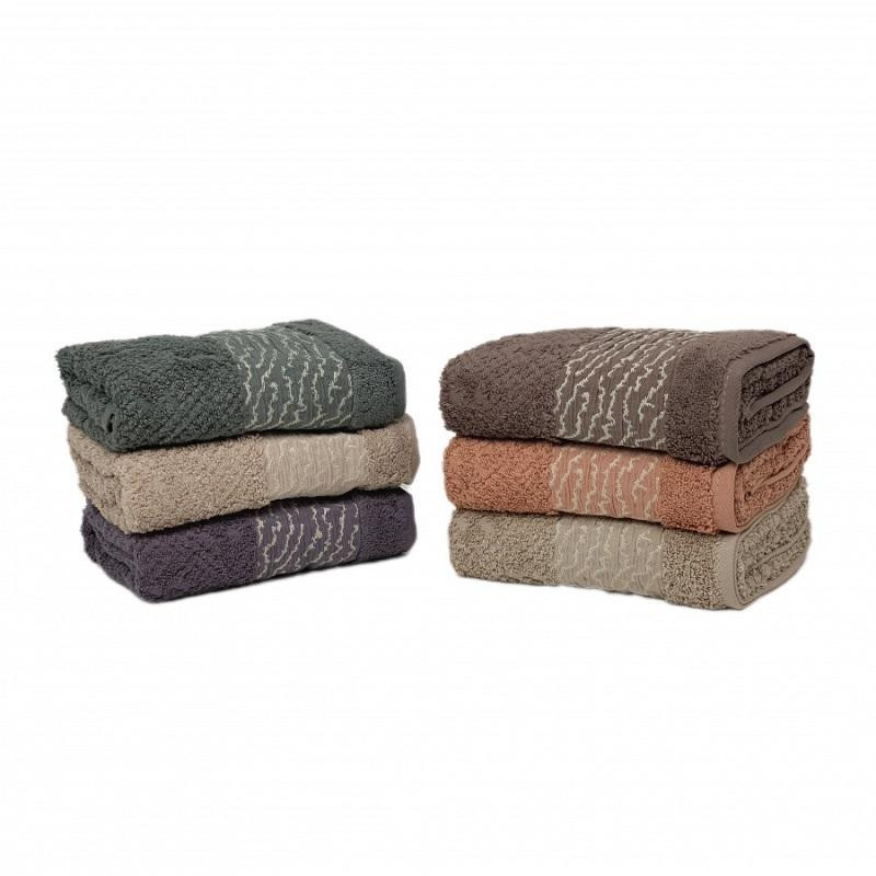 KARVEN Набор махровых полотенец из хлопка VIP COTTON HS5151 MAHZEN 50х90 (6шт)