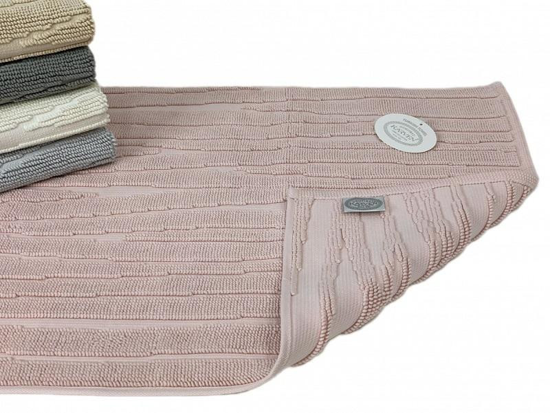 KARVEN Коврик для ног махровый из хлопка KV434 WAY pembe 50х80