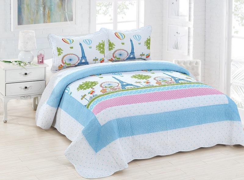 TANGO Покрывало с наволочками хлопковое PATCHWORK PW333-215 230х250