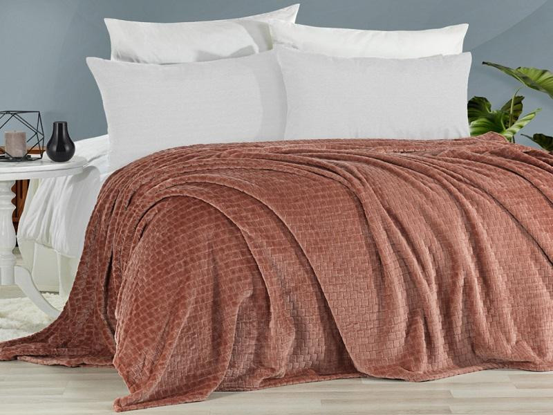 KARVEN Плед из полиэстера SUPER SOFT P941 MELINDA пудра 160х220