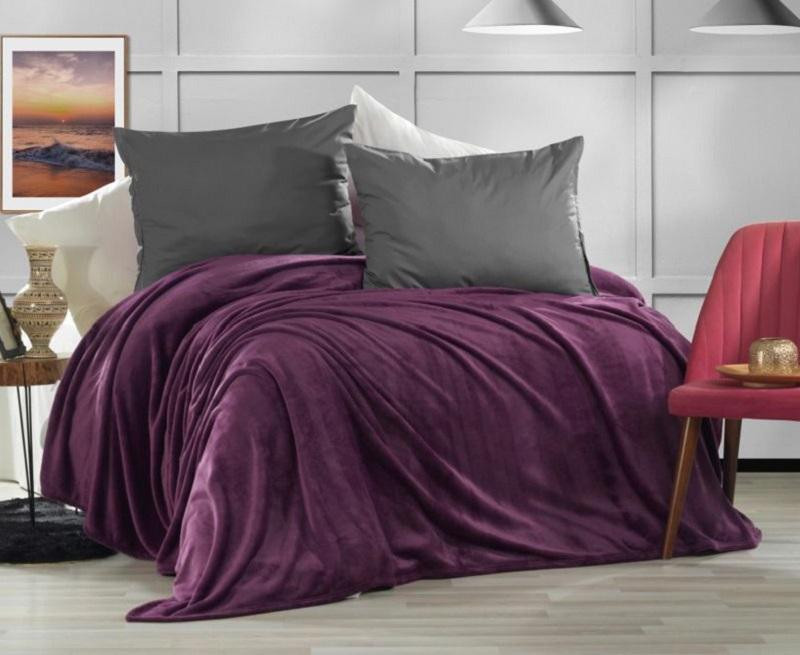 KARVEN Плед из полиэстера SUPER SOFT P941 VIGAN фиолетовый 160х220