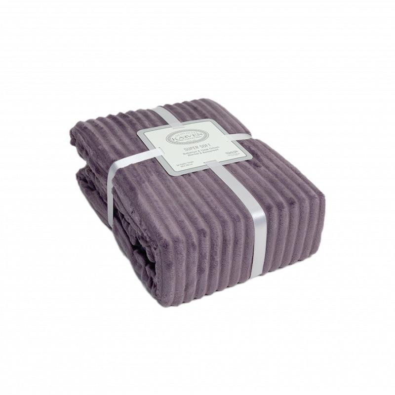 KARVEN Плед из полиэстера SUPER SOFT P941 DIAS лиловый 160х220