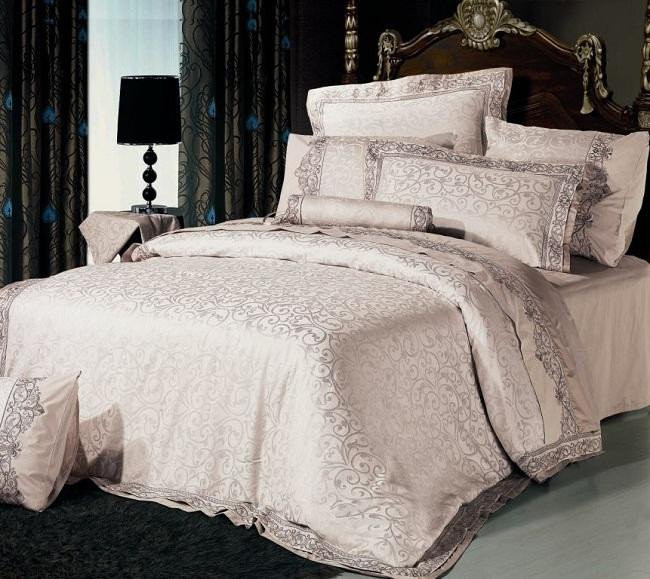 ASABELLA Комплект постельного белья из жаккарда 591-4 50х70 (2шт) евро