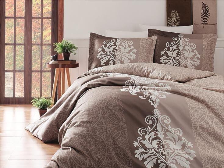 KARVEN Комплект постельного белья из сатина N026 HYPNOZ MINK 50х70 (2шт), 70х70 (2шт) семейный