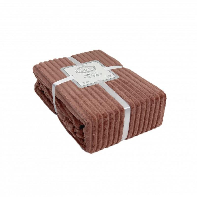 KARVEN Плед из полиэстера SUPER SOFT P941 DIAS сухая роза 160х220